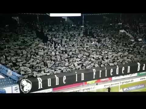 FC HANSA ROSTOCK - VFR Aalen Südtribüne gedenkt Basti
