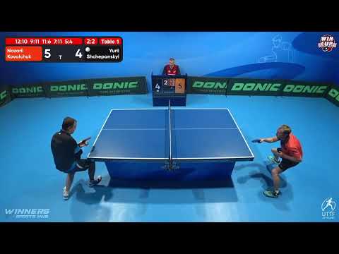 09:00 Nazarii Kovalchuk 2-3 Yurii Shchepanskyi West 1 WIN CUP 30.10.2022 | TABLE TENNIS WINCUP