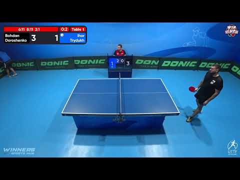 11:30 Bohdan Doroshenko  0-3 Ihor Trydukh West 1 WIN CUP 12.10.2022 | TABLE TENNIS WINCUP