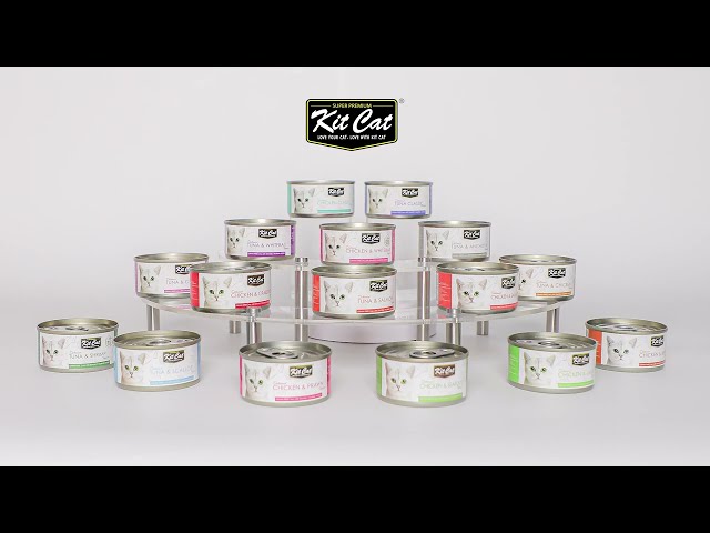 كت كات معلبات دجاج منزوع العظم مع المأكولات البحرية 80غ