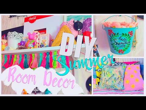 DIY: Летний декор комнаты/Summer room decor ideas|Fosssaaa