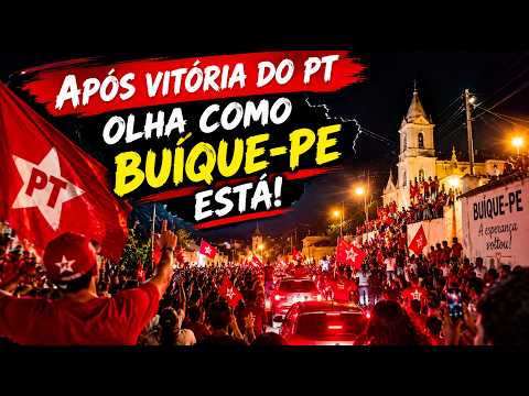 LULA REELEITO | APÓS ELEIÇÕES DO SEGUNDO TURNO AS RUAS EM BUÍQUE-PE LOTA PARA COMEMORAR VITÓRIA