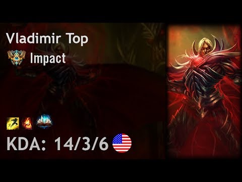 Vladimir Top vs Kennen - Impact vs Brandini - NA Challenger Patch 8.1