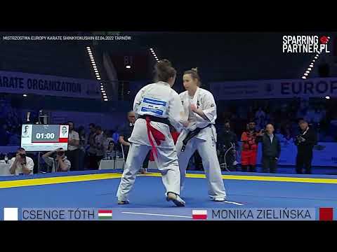 CSENGE TÓTH vs Monika Zielińska Women +65kg Final European Karate Shinkyokushin Championship 2022