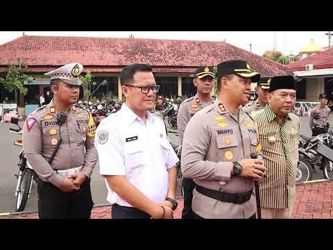 PRESISI UDATE : POLRES JEPARA GELAR OPERASI KESELAMATAN LALU LINTAS CANDI 2024 04/03/2024 (10.00)