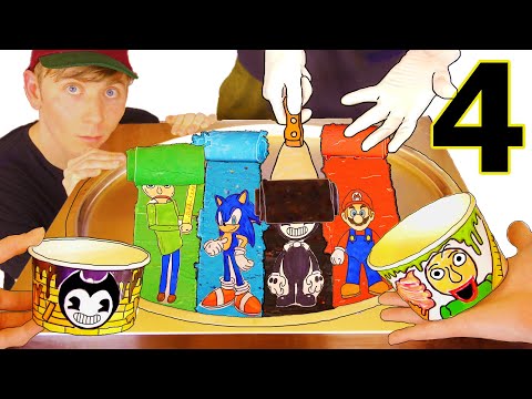 DO NOT EAT Ice Cream Rolls (Part 4) Flavors: Bendy, Baldi, Mario, Sonic Amazing Ice Cream