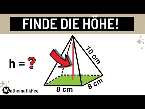HÖHE DER PYRAMIDE berechnen - Satz des Pythagoras