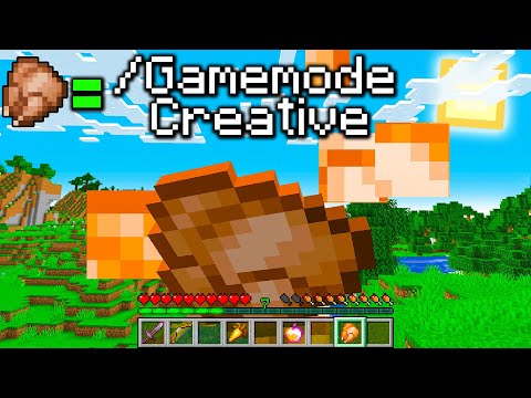 MINECRAFT MA OGNI COSA CHE MANGI = *CREATIVA*