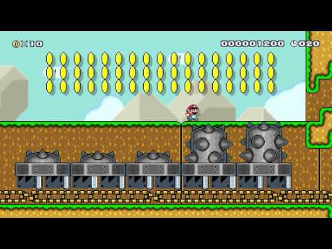 Shell Race Against Sharpo Shell! by MrDevan 一SUPER MARIO MAKER一 No Commentary 1AK
