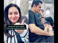 SHE PUTS HER FEET ON HIS LAP IN THE PLANE TO SEE HIS REACTION BAREFOOT IN THE PLANE AND IN AIRPORT