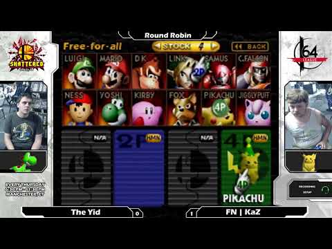 Smash 64: The Yid (Yoshi) V FN | KaZ (Pikachu) - Shattered 97 Tourney