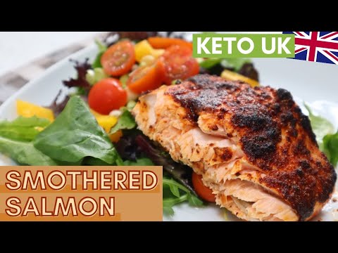 Smothered Salmon: Super quick paste recipe for fish or chicken :)