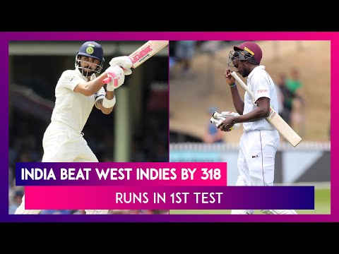 India vs West Indies Stat Highlights, 1st Test 2019, Day 4: Rahane, Bumrah Guide IND to 318-Run Win
