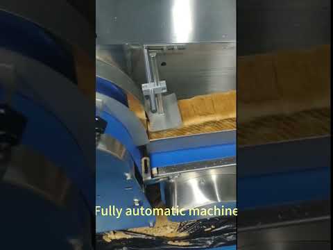 Automatic toast slicer operation process demonstration吐司 #machine #food