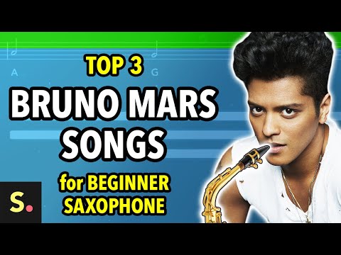 3 Bruno Mars Songs for Beginner Saxophone | Saxplained
