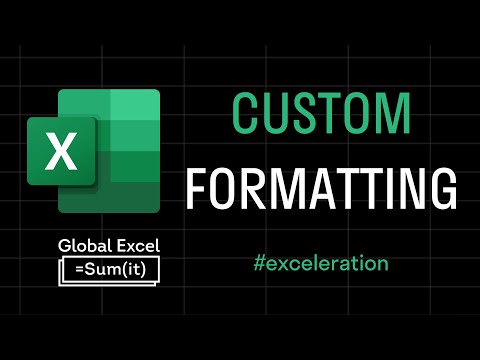 A clever way of using custom formatting in Excel
