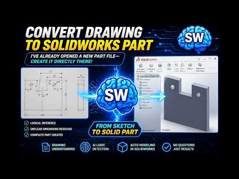SwpilotCLI: Drop in a hand-drawn sketch and AI instantly generates a SolidWorks part