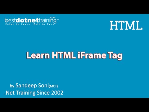 HTML Tutorial HTML I frame Example and Tutorial