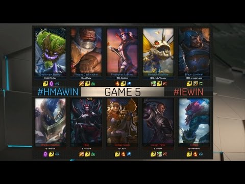 IE vs HMA Highlights Game 5 - Inspire eSports vs Huma - 2016 EU Challenger Spring Semifinal #1