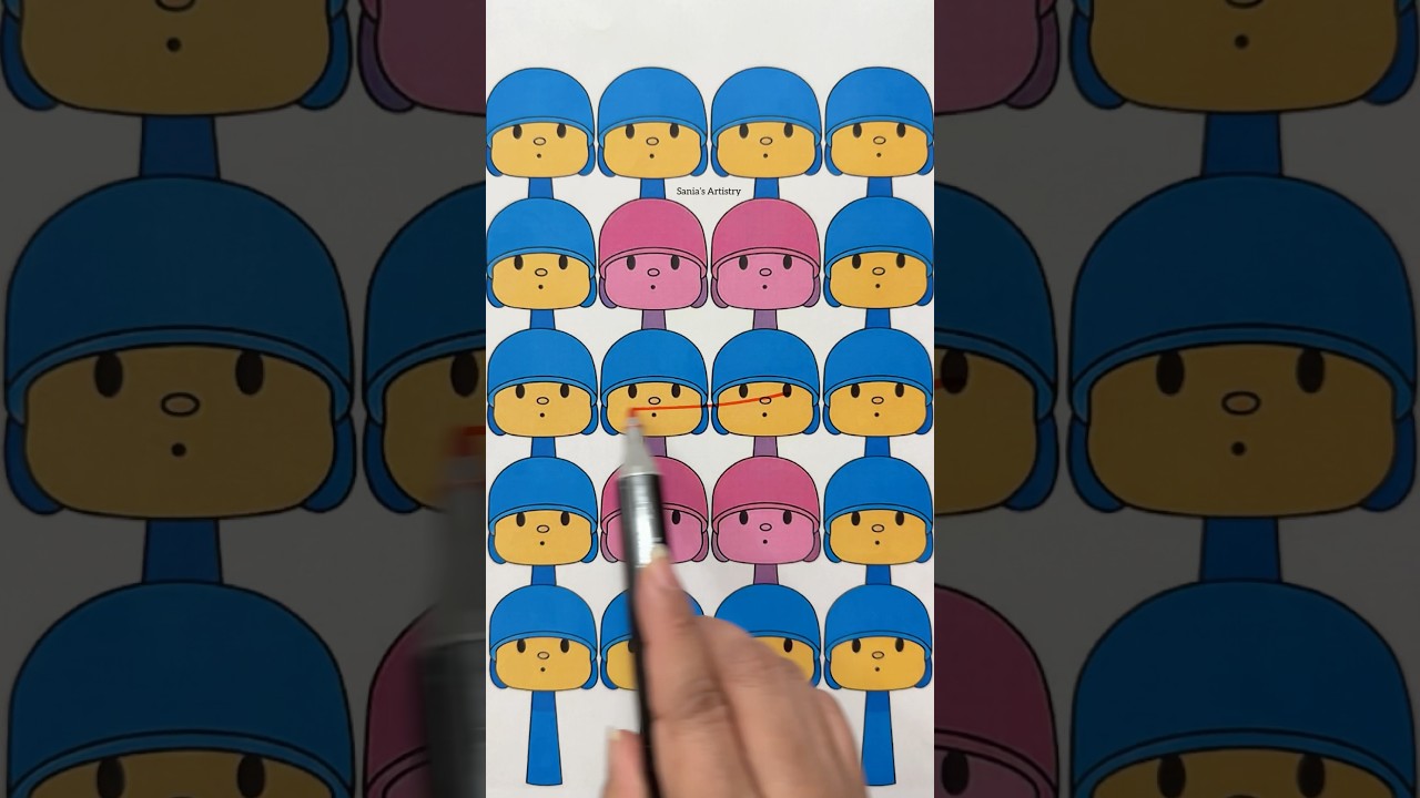 Muevelou Niddle Pop Pocoyo Nina Vad Boyz Line Connect Challenge #ytshorts #pocoyo #shorts