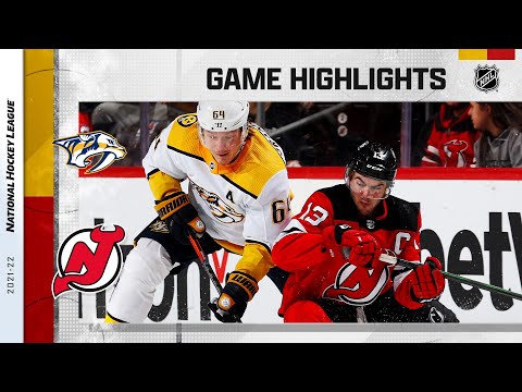 Predators @ Devils 12/10/21 | NHL Highlights