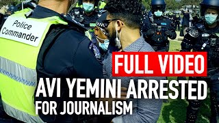 Video: Australia, Victoria: News Journalist physically abused by Police at COVID-Freedom Rally - Avi Yemeni