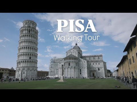 Pisa Italy Walking Tour 4K | Explore the Leaning Tower, Piazza dei Miracoli & Historic Streets 🇮🇹