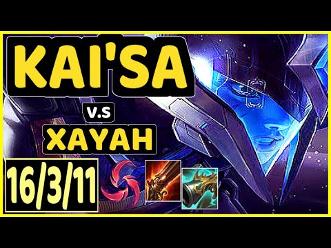 KAI'SA vs XAYAH - 16/3/11 KDA BOTTOM ADC GAMEPLAY - BR Ranked GRANDMASTER