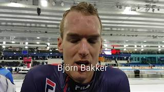 Marathonschaatser en wielrenner Björn Bakker