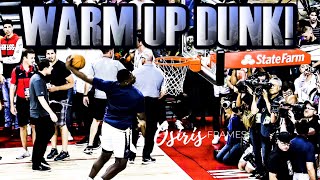 ZION WILLIAMSON 360 WINDMILL WARM UP DUNK FOR PELICANS SUMMER LEAGUE!!!