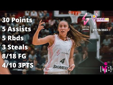 Marine Fauthoux 30 Points vs Angers - LFB 2023-24