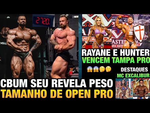 CBUM GIGANTE COM 123KG, 10KG A MAIS QUE O RAMON + RAYANE FOGAL CAMPEÃ E MAIS