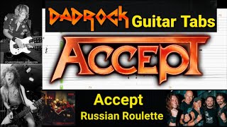 Russian Roulette - Accept - Guitar + Bass TABS Lesson