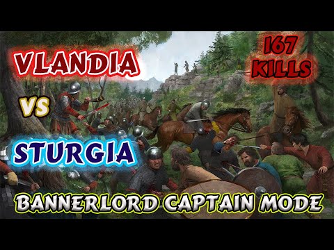Mount & blade 2 Bannerlord Vlandia vs Sturgia 167 frags and ... lost battle / American server