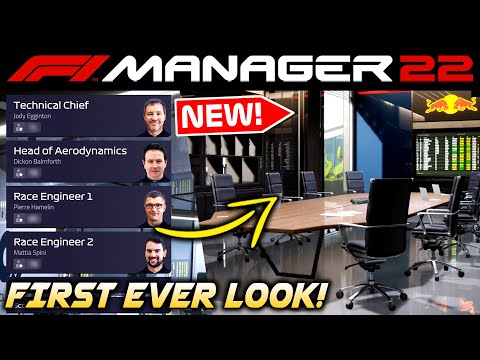 NEW F1 Manager 2022 Game GAMEPLAY MENUS FIRST LOOK!