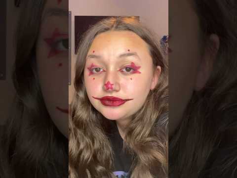 Red star clown makeup 🤡 #itried
