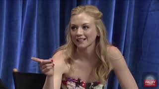 Norman reedus and Emily Kinney cute moment