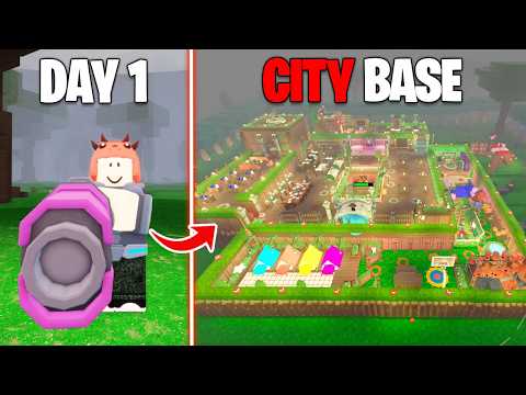 4000 Days to Build a CITY Base in 99 Nights in the Forest!
