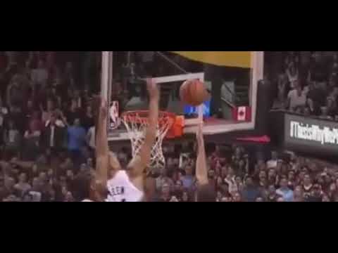 Raptors Kawhi Leonard & Danny Green Double Block Celtics Tatum