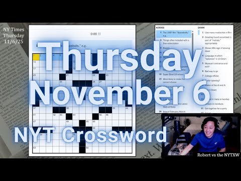 Alla fine ho capito il tema [0:11/4:34] || Giovedì 11/6/25 Cruciverba del New York Times
