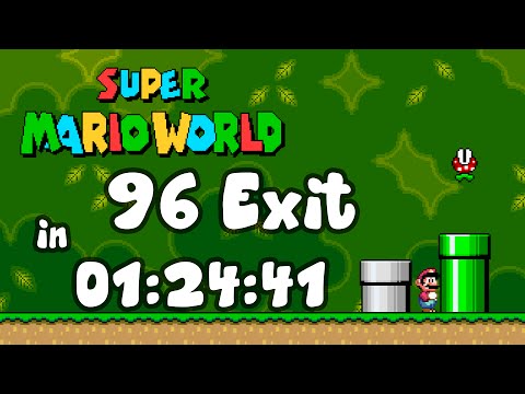 Super Mario World - 96 Exit in 1:24:41
