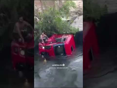 ponte cede e caminhão cai no rio Alpargatas em Maranhão