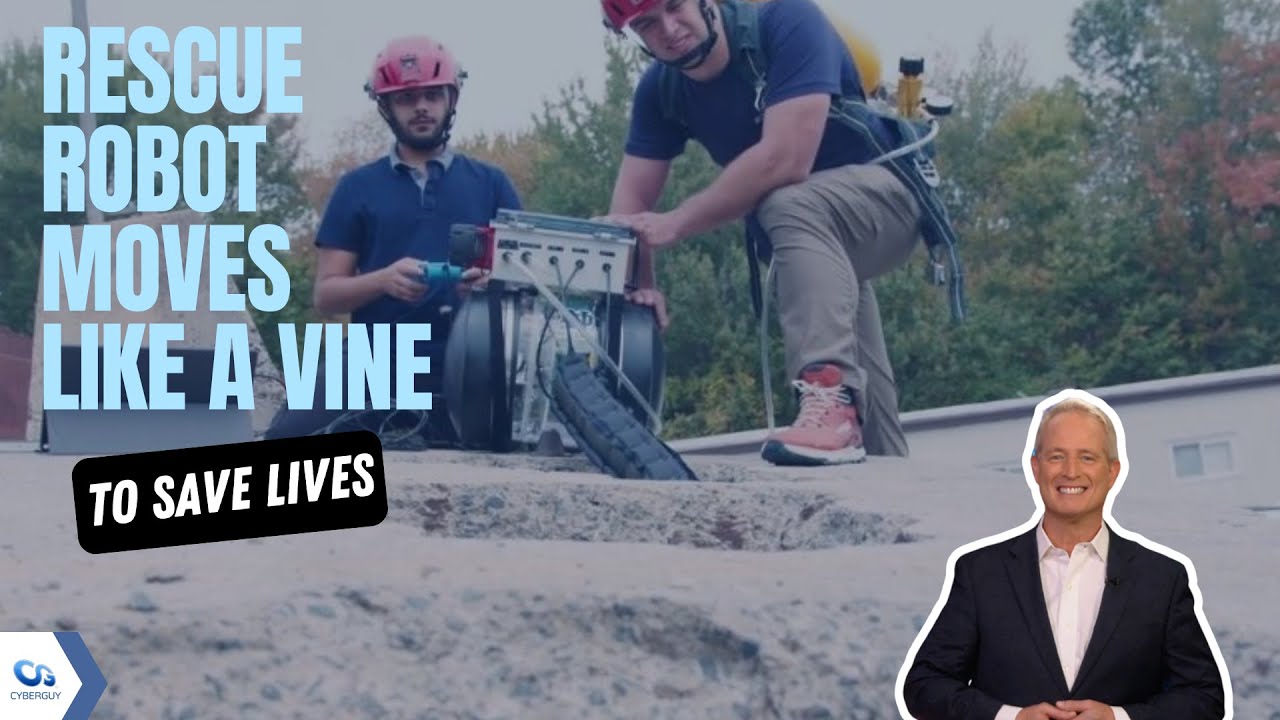 Soft vine-like robot helps rescuers find survivors | Kurt the CyberGuy