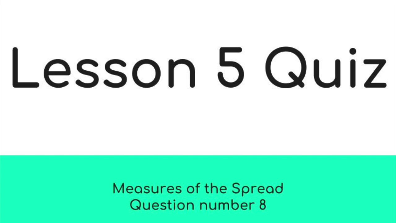 Lesson 5 Quiz