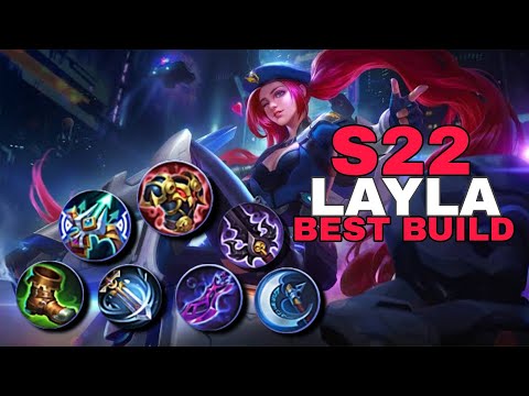 LAYLA ATTACK SPEED AND CRITICAL DAMAGE BUILD ~ S22 LAYLA BEST BUILD - MLBB