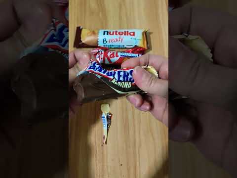 Let's try Snickers almond chocolate 🍫 #satisfying #sweets #sweettooth #snickers #chocolate #trend