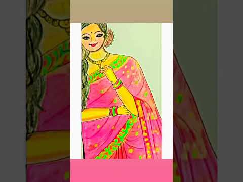 #youtubeshorts✨#gulabisaree✨💗✨#drawing #hashtags......