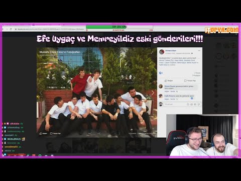 Efe Uygaç ve Memreyildiz, Facebook' daki eski gönderilerine bakıyorlar.