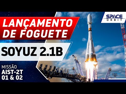 Launch of the Soyuz 2.1b rocket - AIST-2T 01 & 02
