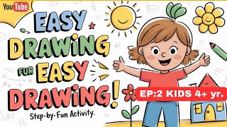 Easy Drawing for Kids - Fun Step-by-Step Guide! 🎨✏️ Learn to Draw Easily